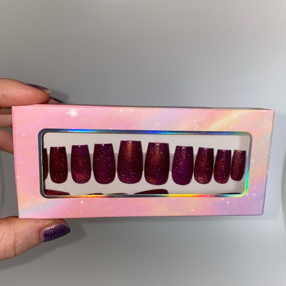 Press on nails, pack of 20, magnetic gel polish - Picture 8 of 15